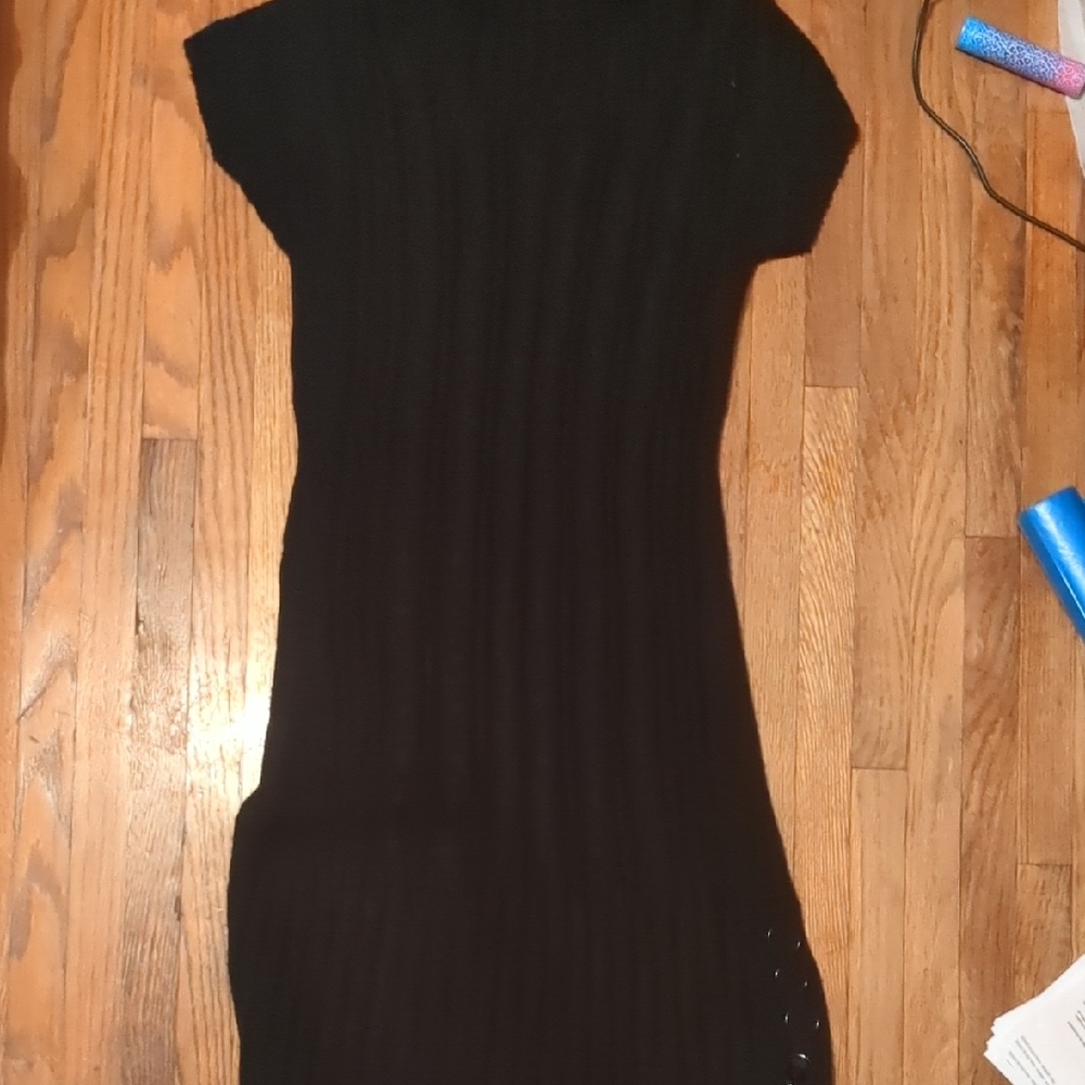 She's Cool Black Mini Dress